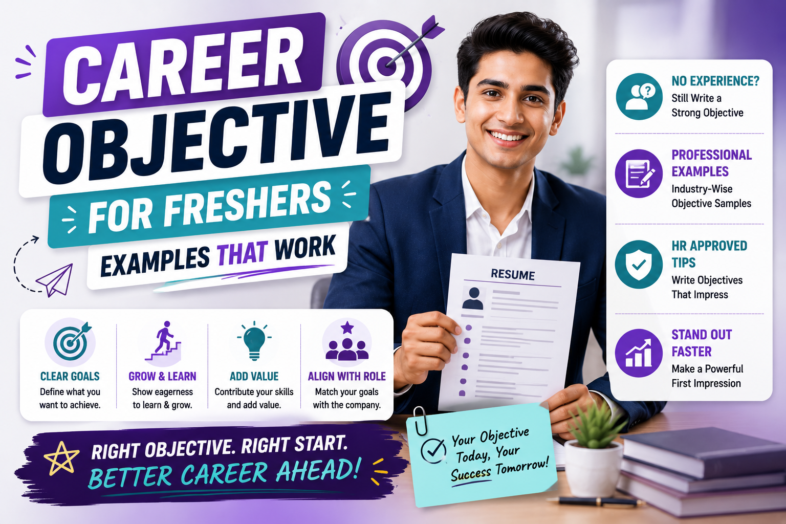 Career Objective for Freshers — Examples That Work