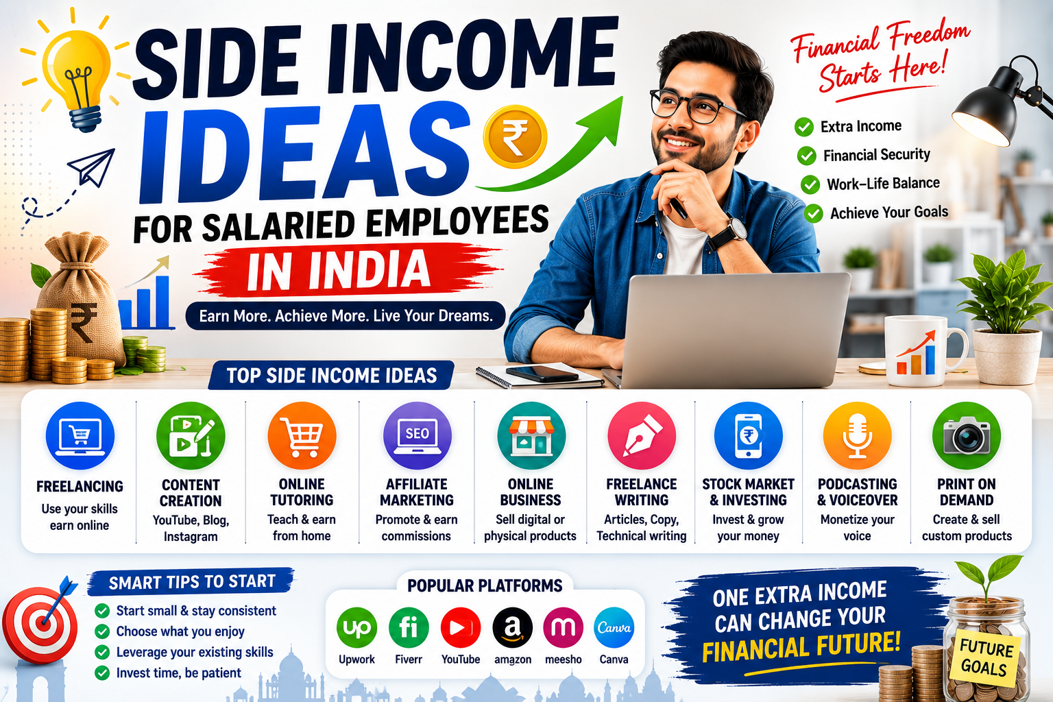 Side Income Ideas for Salaried Employees in India