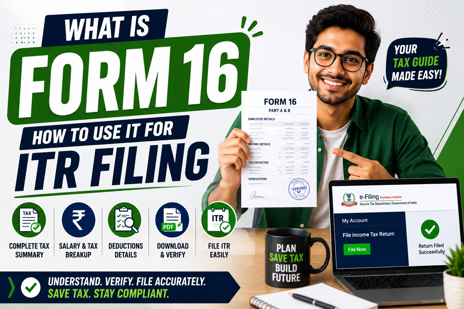 What is Form 16 — How to Use It for ITR Filing