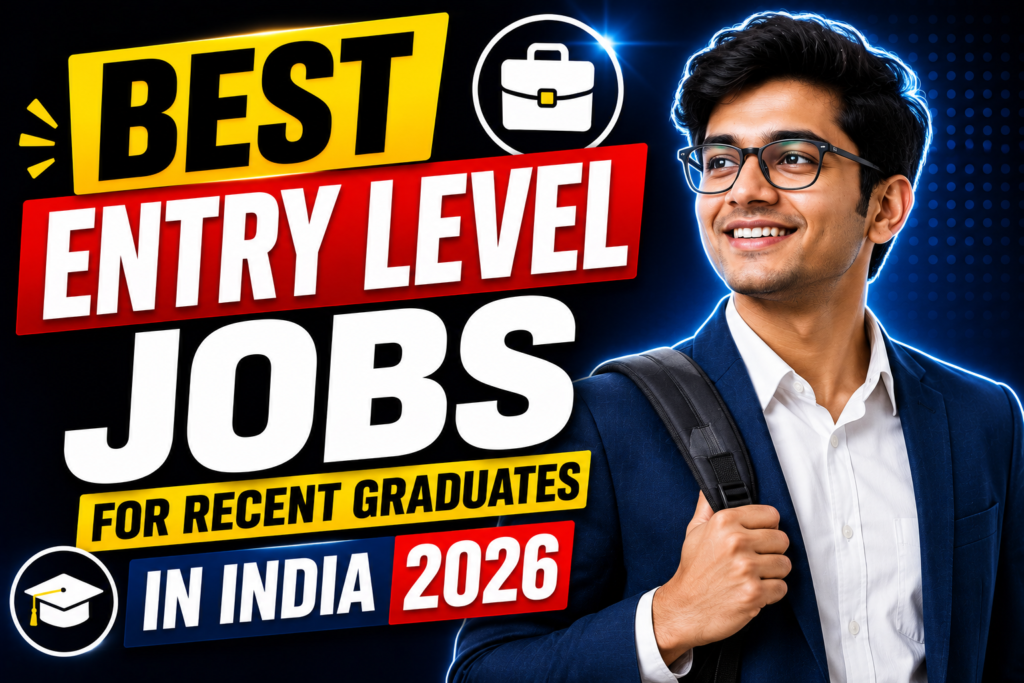 Best Entry Level Jobs for Recent Graduates in India 2026
