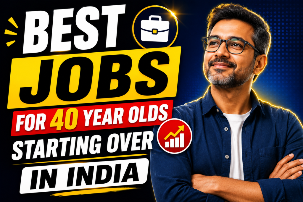 Best Jobs for 40 Year Olds Starting Over in India