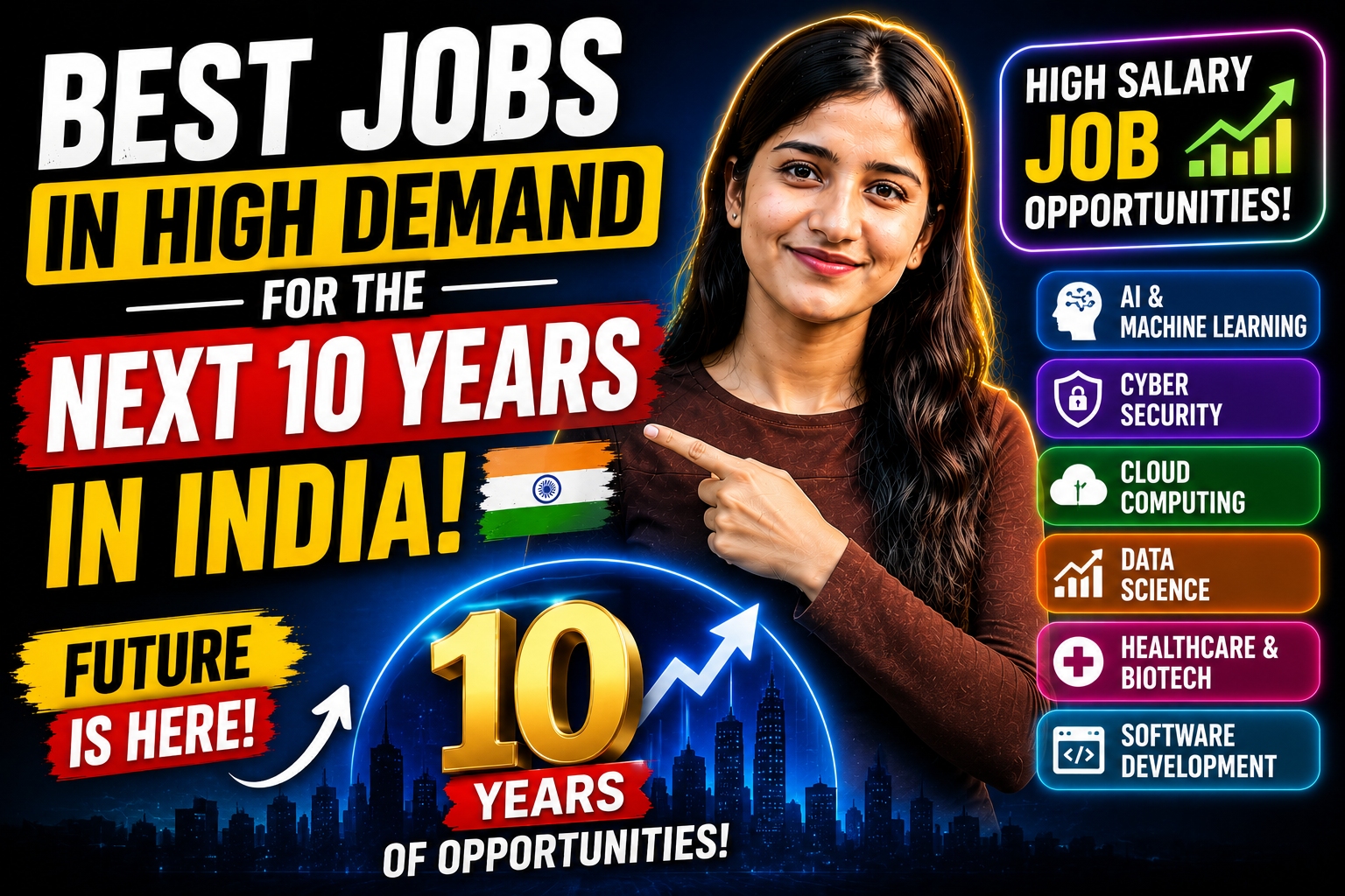 Best Jobs in High Demand for the Next 10 Years in India